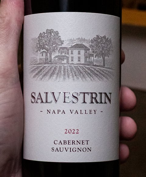 Salvestrin Cabernet Sauvignon label